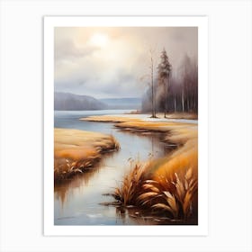 Landscape Painting . 1 Art Print