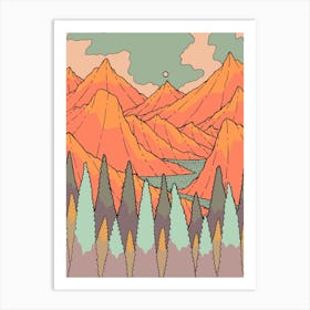 Small Sun Peak Art Print