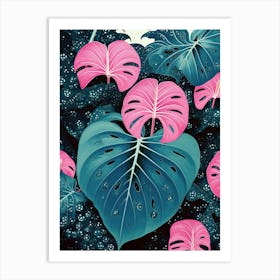 Tropical Leaves | Inspired by Yayoi Kusama Art Print