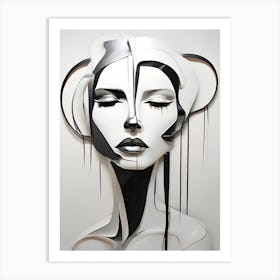 Abstract Woman Art Print