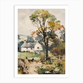 Small Cottage Impasto Painting 10 Art Print