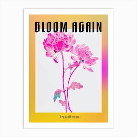 Hot Pink Chrysanthemum 1 Poster Art Print