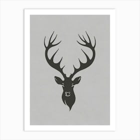 Deer Head 2 Art Print