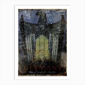 Vintage Travel Poster ― Germany The Land Of Music Art Print