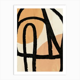 Abstract Neutral Art 4 Art Print