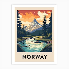 Vintage Travel Poster Norway 11 Art Print