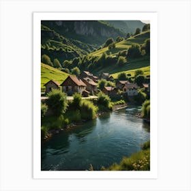 Village By The River 3 Art Print