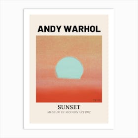 Sunset Museum Of Modern 1972 Art Print