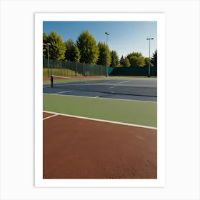 Tennis Court Art Print