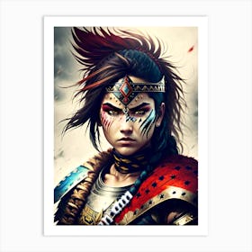 Warrior Girl Art Print