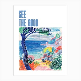 See The Good Poster Seaside Painting Matisse Style 9 Art Print