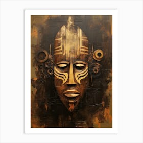Tutsi Tales - African Masks Series Art Print