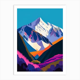 Mount Cook National Park New Zealand Pop MatisseII Art Print