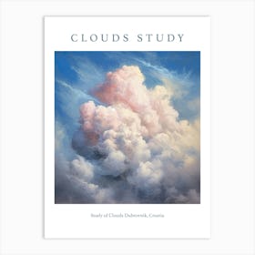 Study Of Clouds Dubrovnik, Croatia 2 Art Print