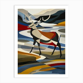 Elk Illustration Art Print