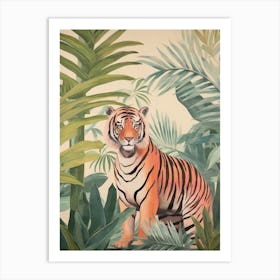 Tiger 1 Tropical Animal Portrait Art Print