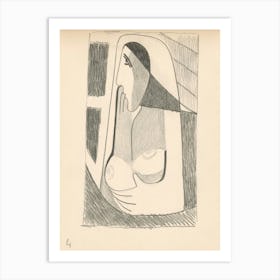 Woman At The Window, Mikuláš Galanda Art Print