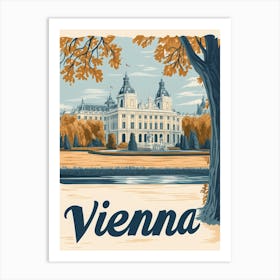 Aihrgdesign A Classic 1960s Travel Poster For Vienna Showcasi Bd094f8c 815e 4bf8 8e36 6339fcbe7c44 0 Art Print