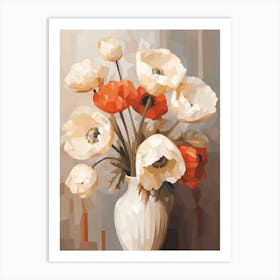 Poppy Flower Still Life Painting 1 Dreamy Art Print