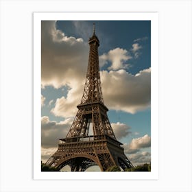 Eiffel Tower At Sunset Art Print