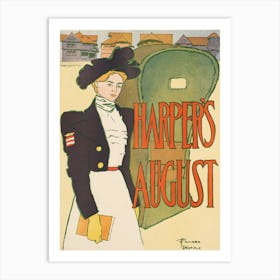Harper's August, Edward Penfield 1 Art Print
