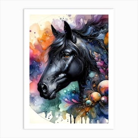 Creative Horse Beauty Illustration Nr 14 Art Print