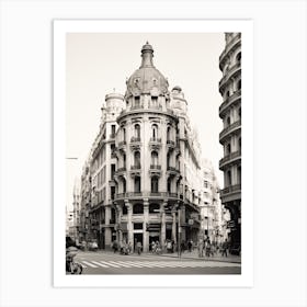 Valencia, Spain, Mediterranean Black And White Photography Analogue 2 Art Print