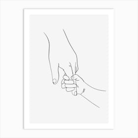 Hand Of A Child Mothers day Art Print