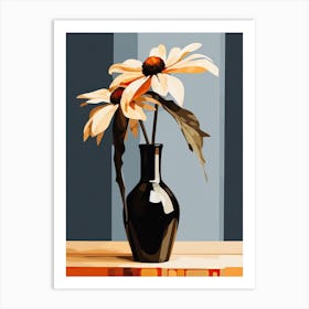 Bouquet Of Black Eyed Susan Flowers, Autumn Fall Florals Painting 2 Art Print