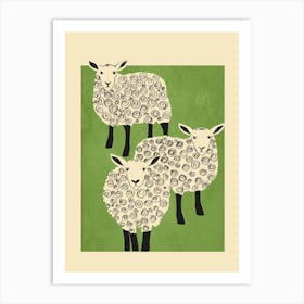 Abstract Sheep 2 Art Print