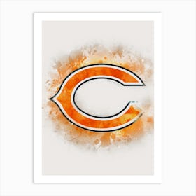 Chicago Bears 3 Art Print