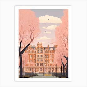 London England Travel Illustration 6 Art Print