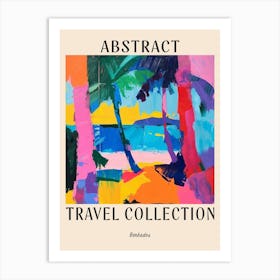 Abstract Travel Collection Poster Barbados 6 Art Print