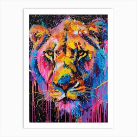 Lion Painting 3 Art Print