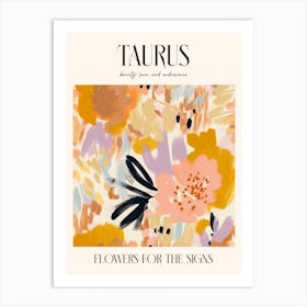 Flowers For The Signs Taurus 1 Zodiac Sign Art Print