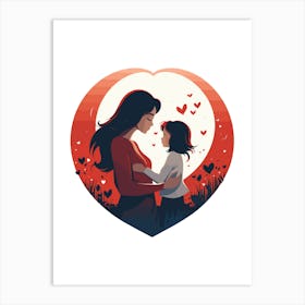 Mother And Daughter Art Print