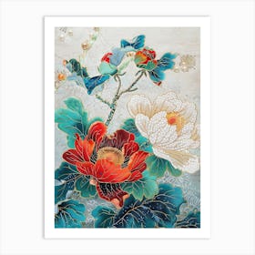 Lotus Flower Painting Art Print