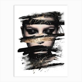 Black And Gold 12 Art Print