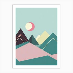 Abstract Mountain Landscape 1 Art Print