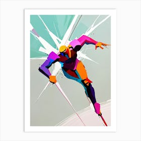 Skier On Skis Art Print