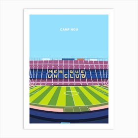 Camp Nou Barcelona Print Art Print