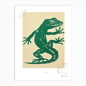 Monsters And Beaded Lizard Bold Block 2 Poster Art Print