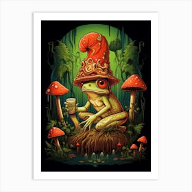 Red Eyed Tree Frog Storybook 4 Art Print