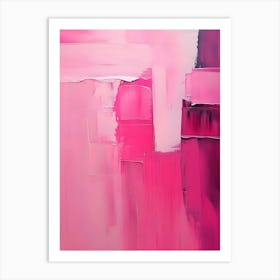 Abstract Pink Painting 2 Art Print