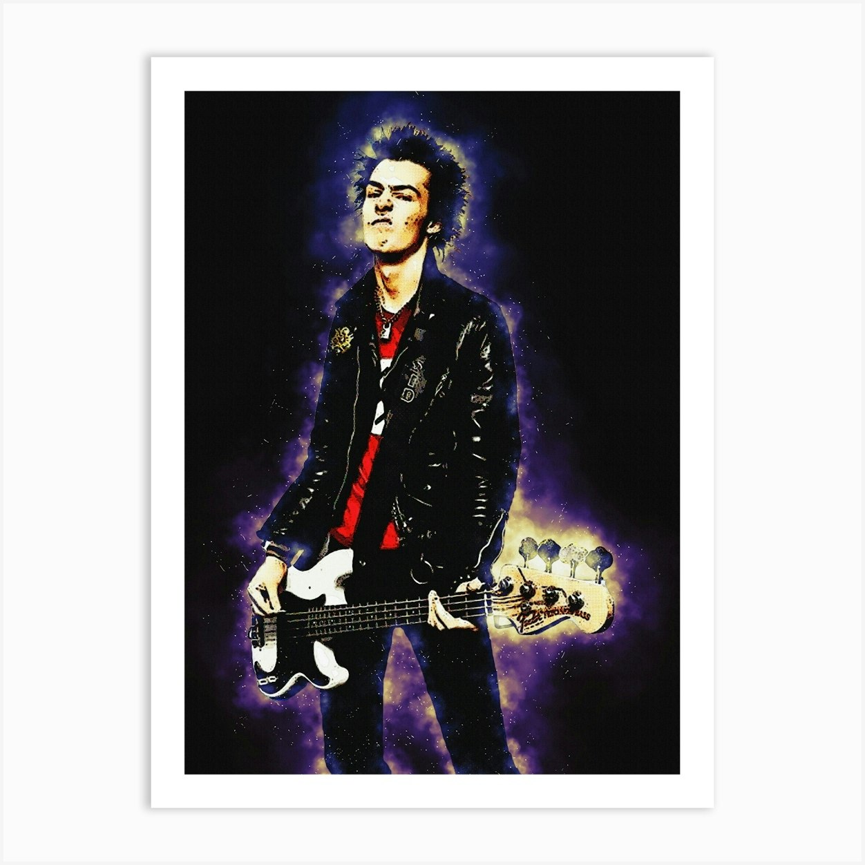 Sid Vicious Sex Pistols Pop Art Illustration British Punk Rock And Roll  Music Icon Home Decor In Poster Print Or Canvas Art | Sex Pistals Pop Art |  sincovaga.com.br