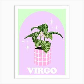 Botanical Star Sign Virgo Art Print