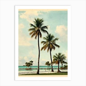 Siesta Key Beach Florida Vintage Art Print