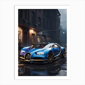 Bugatti Chiron 3 Art Print