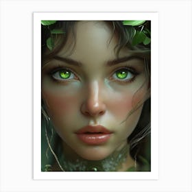 Green Eyes Art Print