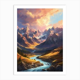 Landscape Painting 2 Art Print